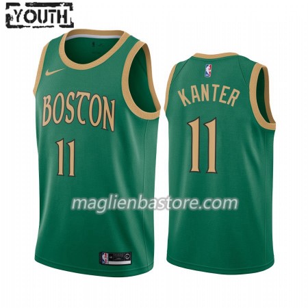 Maglia NBA Boston Celtics Enes Kanter 11 Nike 2019-20 City Edition Swingman - Bambino